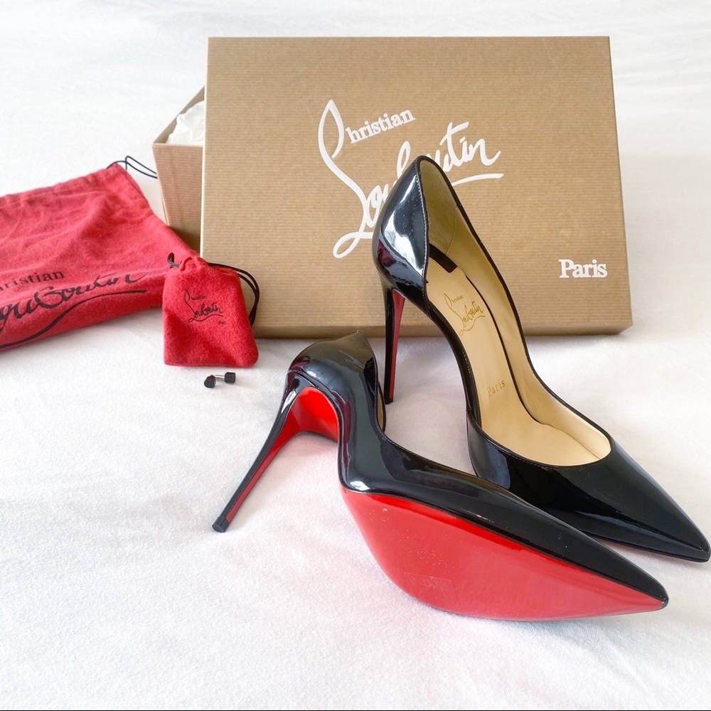 AUTHENTIC Christian Louboutin Black Leather Pump